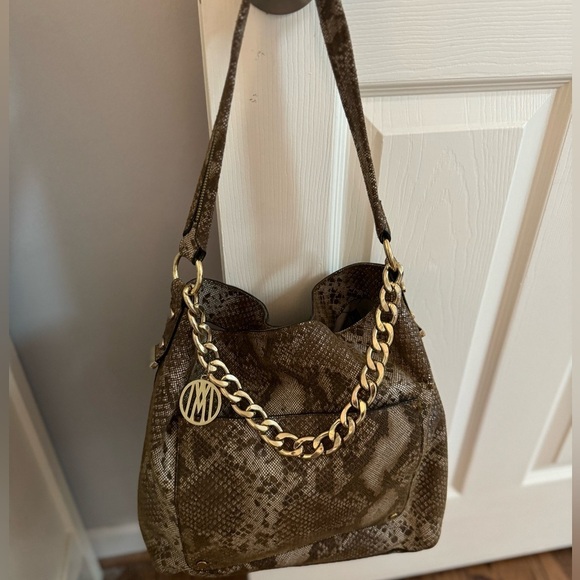 ANTONIO MELANI Large Snake Print Hobo Handbag - Picture 1 of 14